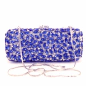 Stunning Sapphire Crystal purse Gift Wedding!